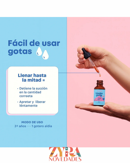 Lingo Leap gotas con Zeolita, Vit D3 y Vit B12
